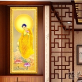 Tranh Phật cuộn lụa trang trí sang trọng