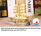 Mô hình thuyền buồm thuận buồm xuôi gió trang trí phong thủy phòng, xe hơi sang trọng