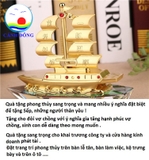 Mô hình thuyền buồm thuận buồm xuôi gió trang trí phong thủy phòng, xe hơi sang trọng