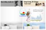 Decal dán tường cô gái ngắm thành phố trang trí phòng sinh động