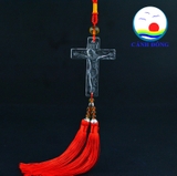 Dây treo xe hơi chúa Jesus pha lê bình an trên mọi nẻo đường