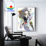 Tranh canvas cô gái nghệ thuật hiện đại