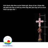 Dây treo xe hơi thánh giá pha lê - bình an trên những chặng đường
