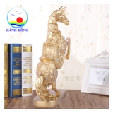 Tượng ngựa mã đáo thành công tung vó phong thủy sang trọng cao 38.5 cm