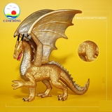 Mô hình khủng long Warcraft Golden Dragon trang trí nhà ấn tượng