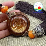 Dây treo xe ô tô phật di lặc và phật bà quan âm