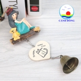 Chuông gió đồng cô bé nhỏ nhắn trái tim đáng yêu