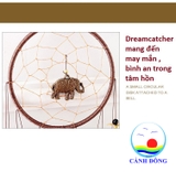 Chuông gió dreamcatcher lưới bắt giấc mơ lông vũ mềm mại