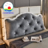 Gối tựa kê đầu giường 2 màu nam nữ trang trí kiểu hoàng gia sang trọng