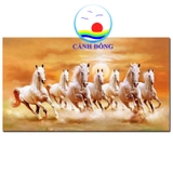 Tranh canvas ngựa phi nước đại phong thủy may mắn