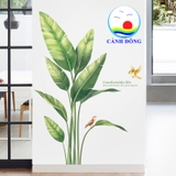 Decal dán tường cây xanh tươi chữ comfortable life ý nghĩa
