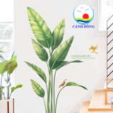Decal dán tường cây xanh tươi chữ comfortable life ý nghĩa