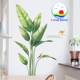 Decal dán tường cây xanh tươi chữ comfortable life ý nghĩa