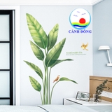 Decal dán tường cây xanh tươi chữ comfortable life ý nghĩa