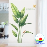 Decal dán tường cây xanh tươi chữ comfortable life ý nghĩa