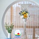 Giỏ hoa treo tường đan thừng Cảnh Đông - quà tặng thủ công decor phong cách mộc- không kèm hoa