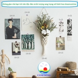 Giỏ hoa treo tường đan thừng Cảnh Đông - quà tặng thủ công decor phong cách mộc- không kèm hoa