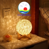 Đèn bàn qua cầu mây bầu trời đầy sao lấp lánh