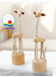 Mô hình gỗ con vật cute giải stress khớp nối linh động