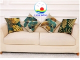 Gối tựa sofa hình lá sang trọng trang trí nội thất