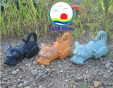 Mô hình mèo cười xin ăn trang trí tiểu cảnh trong nhà