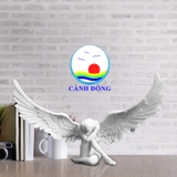 Tượng cô gái thiên thần 18cm đầy nghệ thuật