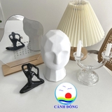 Tượng yoga thiền nhiều tư thế màu trắng đen sang trọng ý nghĩa