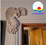 Tượng nữ thần gắn cửa kệ gắn khung tranh tạo điểm nhấn