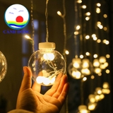Đèn trang trí chùm đèn led bóng tròn ánh sáng lãng mạn