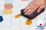 Decal dán bếp ô họa tiết lục giác sắc màu - lau chùi dễ dàng