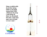 Chuông gió hình tháp eiffel nhẹ nhàng tinh tế trang trí nhà cửa