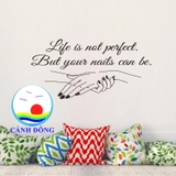 Decal dán tường trang trí salon nail spa beauty chữ ý nghĩa