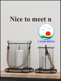 Decal dán tường chữ Nice to meet you trang trí phòng hiện đại