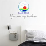 Decal dán tường chữ You are my sunshine sang trọng cao cấp