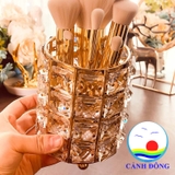 Lọ đựng cọ trang điểm, bút, bình hoa nhỏ pha lê lấp lánh