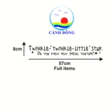 Decal dán tường chữ Twinkle Twinkle Little Star nghệ thuật ý nghĩa