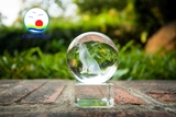 Quả pha lê 3D con chó tuổi Tuất quà tặng đế pha lê độc đáo