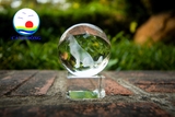 Quả pha lê 3D con chó tuổi Tuất quà tặng đế pha lê độc đáo