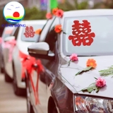 Decal chữ Hỷ đủ size lớn nhỏ sẵn keo in theo yêu cầu trang trí cưới, cửa hàng dán trên tường, kính, sứ, gỗ, nhựa