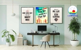 Decal dán tường văn phòng truyền động lực tích cực mỗi ngày nếu bạn không tiến lên thì bạn sẽ thụt lùi - in theo size yêu cầu trên nhiều chất liệu - sẵn keo dán dễ
