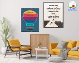 Tranh động lực làm việc tích cực trang trí văn phòng, góc học tập, phòng làm việc, cửa hàng- in theo size yêu cầu trên nhiều chất liệu - sẵn keo dán dễ
