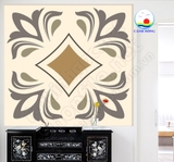 Decal dán tường giả gạch bông in họa tiết sáng tạo không gian nhà đẹp ấn tượng  - in theo size yêu cầu trên nhiều chất liệu - sẵn keo dán dễ