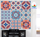 Decal dán bếp giả gạch men in họa tiết đẹp dán tường, gỗ, kính trang trí nhà tắm, tủ, phòng xinh- in theo size yêu cầu trên nhiều chất liệu - sẵn keo dán dễ