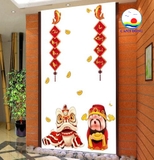 Decal dán kính trang trí Tết Chúc mừng năm mới an khang thịnh vượng dán tường, gỗ - in theo size yêu cầu trên nhiều chất liệu - sẵn keo dán dễ