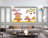 Trang trí Tết Chúc mừng năm mới an khang thịnh vượng decal dán kính, tường, gỗ  - in theo size yêu cầu trên nhiều chất liệu - sẵn keo dán dễ