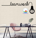 Decal teamwork size lớn dán tường, kính, gỗ trang trí văn phòng truyền động lực ý nghĩa - in theo size yêu cầu trên nhiều chất liệu - sẵn keo dán dễ