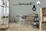 Decal teamwork size lớn dán tường, kính, gỗ trang trí văn phòng truyền động lực ý nghĩa - in theo size yêu cầu trên nhiều chất liệu - sẵn keo dán dễ