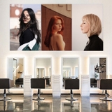 Tranh salon tóc tiệm cắt tóc nữ thời trang sáng trọng combo nhiều tấm kết hợp dán tường, kính, gỗ - in theo size yêu cầu nhỏ lớn trên nhiều chất liệu - sẵn keo dán dễ