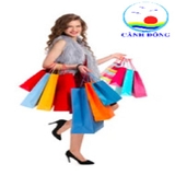 Trang trí cửa hàng quần áo thời trang cô gái yêu mua sắm decal dán tường đẹp trang trí siêu thị đẹp sang trọng kích thích mua sắm nhiều dán kính, tường, gỗ -  in size theo yêu cầu trên nhiều chất liệu - sẵn keo dán dễ