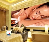Trang trí SPA massgage thư giãn đẹp độc đáo, sang trọng dán tường, kính, gỗ - sẵn keo dán dễ- in size theo yêu cầu trên nhiều chất liệu bạt, pvc, vải treo